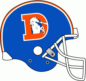 Denver Broncos 1975-1996 Helmet Logo iron on transfers for fabric